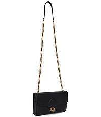 Lauren Ralph Lauren Bradley Pebbled Leather Wallet Crossbody Bag