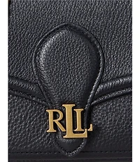 Lauren Ralph Lauren Bradley Pebbled Leather Wallet Crossbody Bag