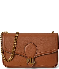 Lauren Ralph Lauren Bradley Pebbled Leather Wallet Crossbody Bag