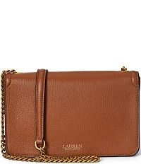 Lauren Ralph Lauren Bradley Pebbled Leather Wallet Crossbody Bag