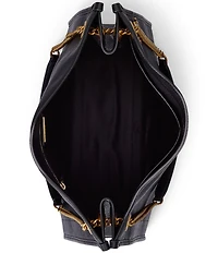 Lauren Ralph Lauren Bradley Pebbled Leather Large Tote Bag