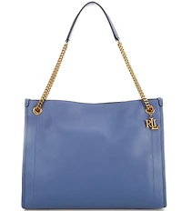 Lauren Ralph Lauren Bradley Pebbled Leather Large Tote Bag