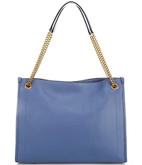 Lauren Ralph Lauren Bradley Pebbled Leather Large Tote Bag