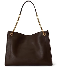 Lauren Ralph Lauren Pebbled Leather Large Bradley Tote Bag