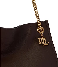 Lauren Ralph Lauren Pebbled Leather Large Bradley Tote Bag