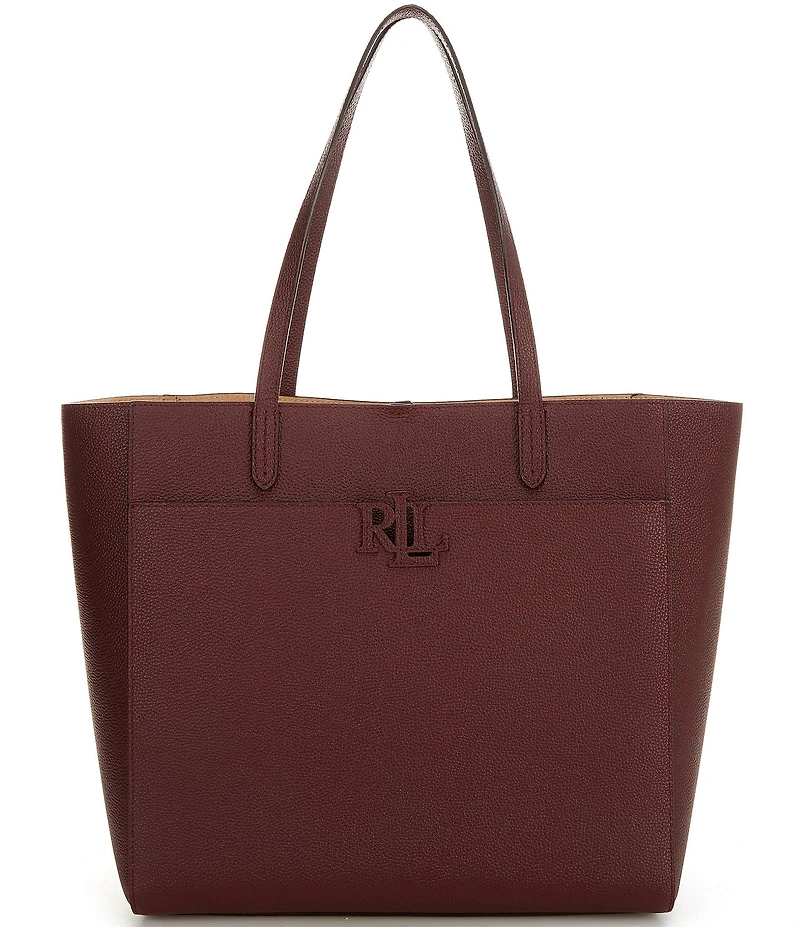 Lauren Ralph Lauren Cameryn Large Pebbled Leather Tote Bag