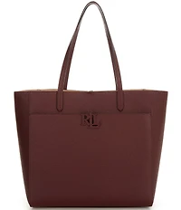 Lauren Ralph Lauren Cameryn Large Pebbled Leather Tote Bag