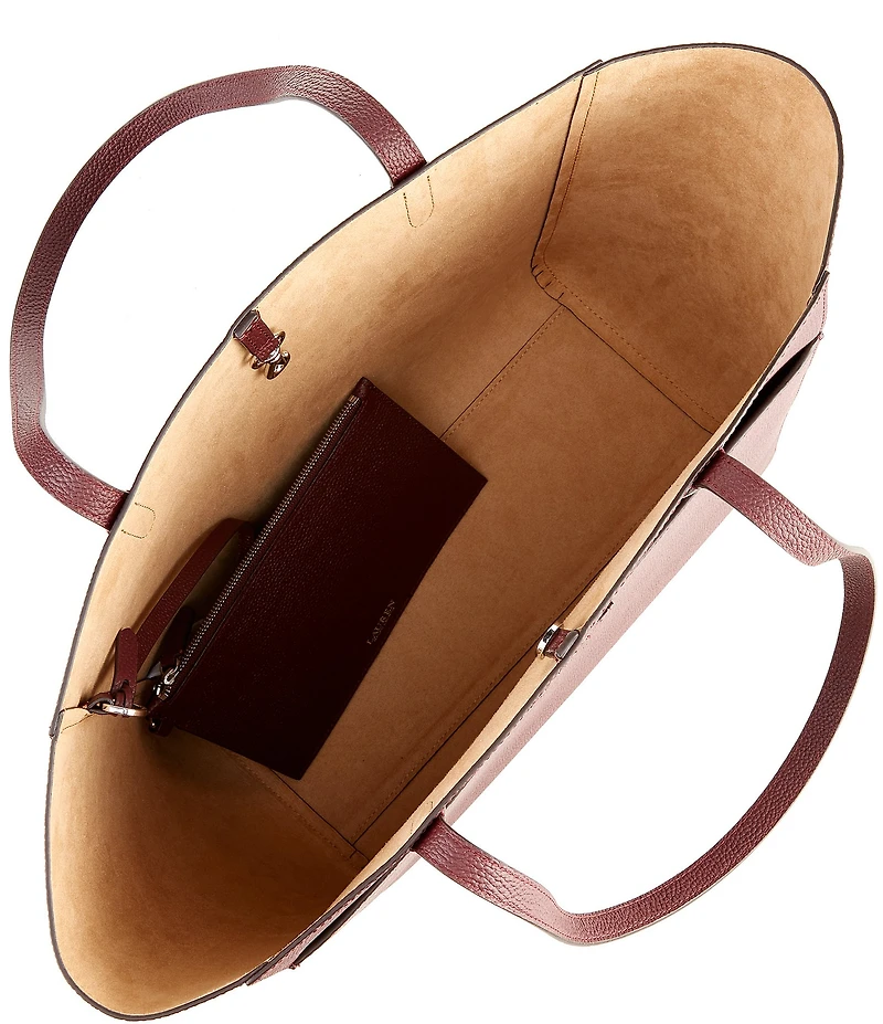 Lauren Ralph Lauren Cameryn Large Pebbled Leather Tote Bag