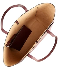 Lauren Ralph Lauren Cameryn Large Pebbled Leather Tote Bag