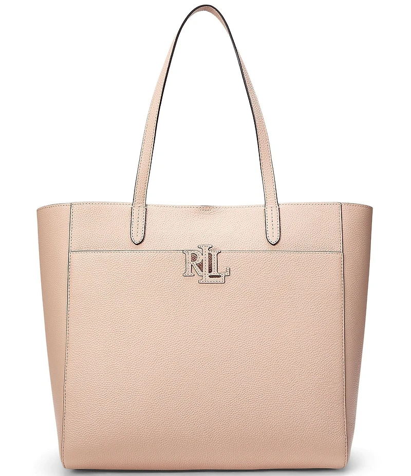 Lauren Ralph Lauren Cameryn Large Pebbled Leather Tote Bag