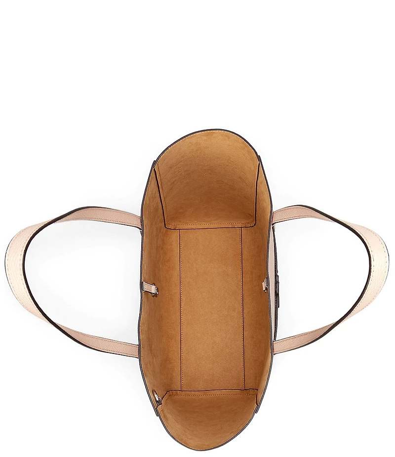 Lauren Ralph Lauren Cameryn Large Pebbled Leather Tote Bag