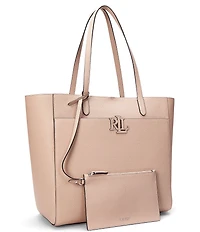 Lauren Ralph Lauren Cameryn Large Pebbled Leather Tote Bag