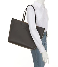 Lauren Ralph Lauren Cameryn Large Pebbled Leather Tote Bag