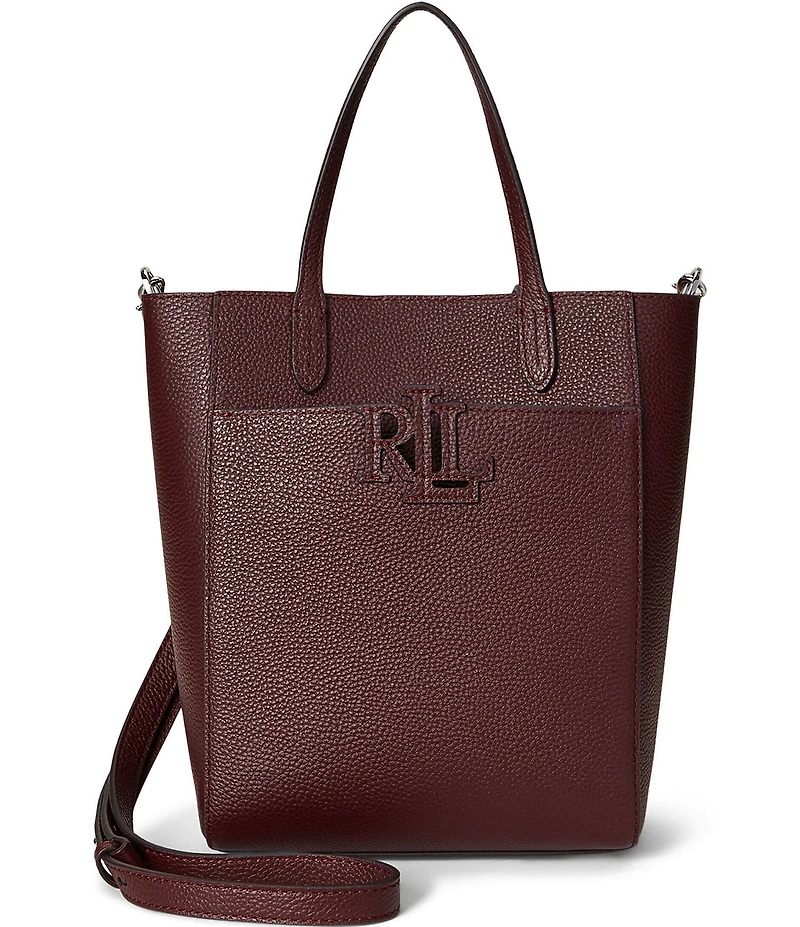 Lauren Ralph Lauren Cameryn Small Pebbled Leather Tote Bag