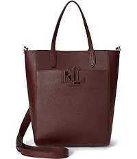 Lauren Ralph Lauren Cameryn Small Pebbled Leather Tote Bag