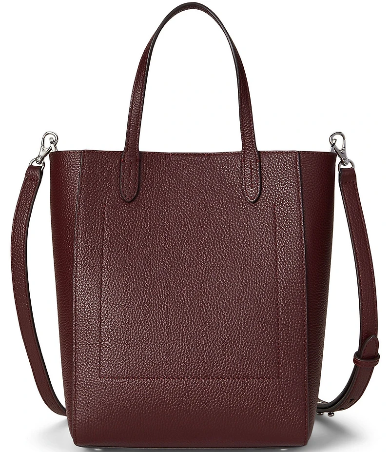 Lauren Ralph Lauren Cameryn Small Pebbled Leather Tote Bag
