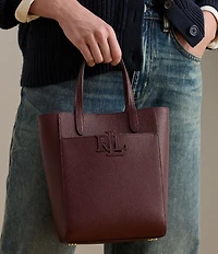 Lauren Ralph Lauren Cameryn Small Pebbled Leather Tote Bag