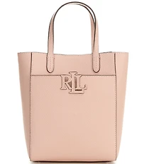 Lauren Ralph Lauren Cameryn Small Pebbled Leather Tote Bag