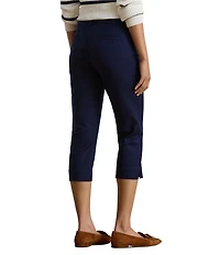 Lauren Ralph Lauren Petite Size Double-Faced Stretch Cotton Cropped Pants
