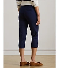 Lauren Ralph Lauren Petite Size Double-Faced Stretch Cotton Cropped Pants
