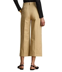 Lauren Ralph Lauren Petite Size Double-Faced Stretch Cotton Cropped Pants