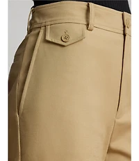 Lauren Ralph Lauren Petite Size Double-Faced Stretch Cotton Cropped Pants