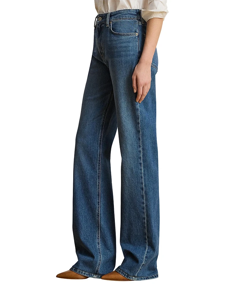 Lauren Ralph Lauren Petite Size High Rise Straight Leg Jeans