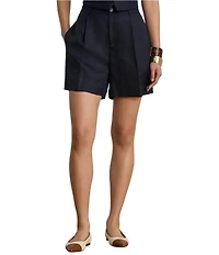 Lauren Ralph Lauren Petite Size Linen-Blend High-Rise Shorts