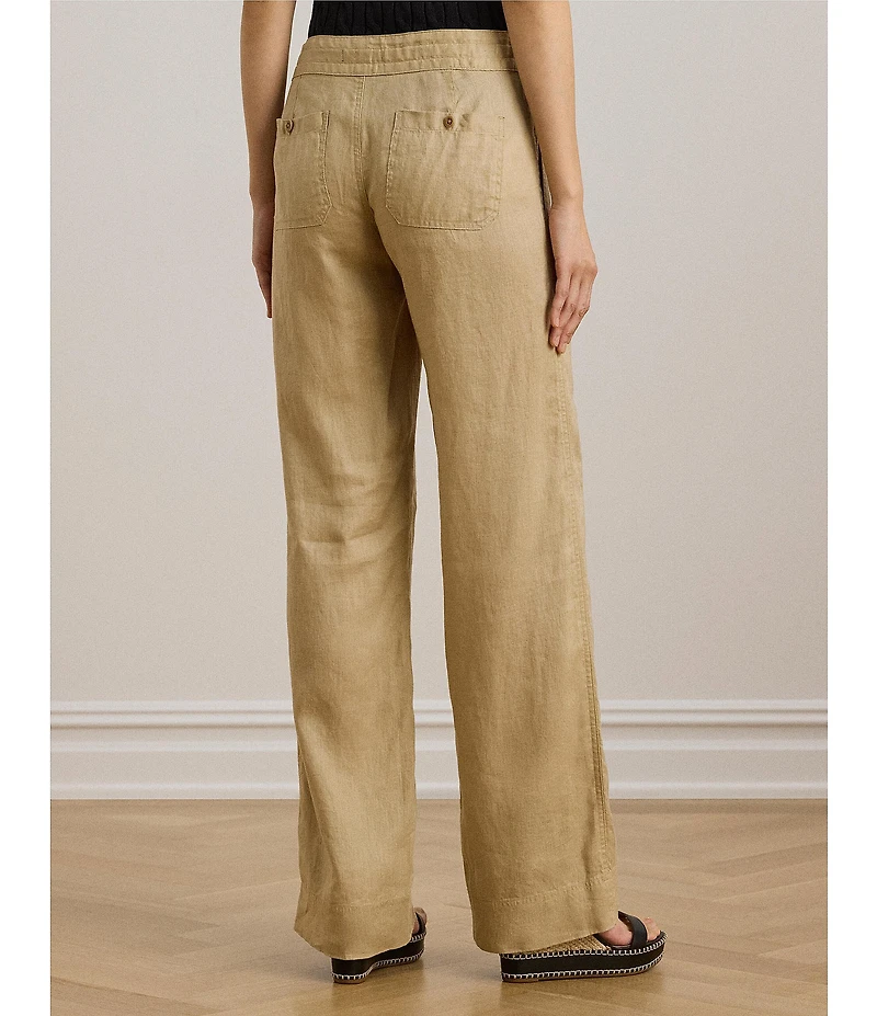 Lauren Ralph Lauren Petite Size Linen Wide Leg Pants