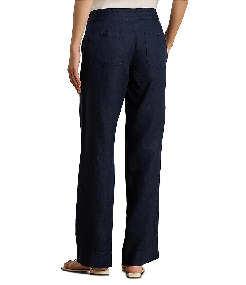 Lauren Ralph Lauren Petite Size Linen Wide Leg Pants
