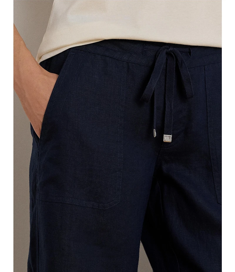 Lauren Ralph Lauren Petite Size Linen Wide Leg Pants