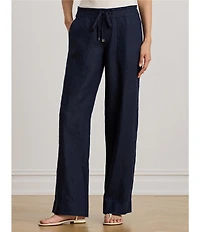 Lauren Ralph Lauren Petite Size Linen Wide Leg Pants