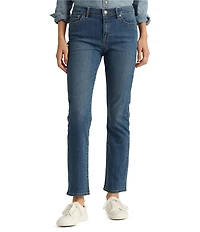 Lauren Ralph Lauren Petite Size Mid Rise Straight Leg Jeans