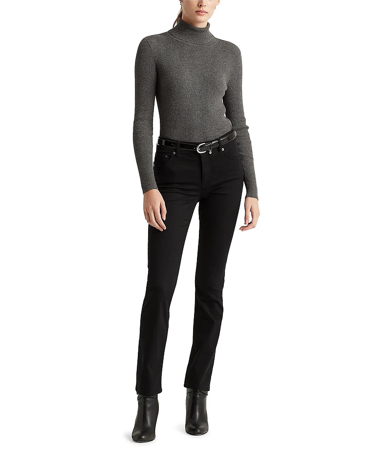 Lauren Ralph Lauren Petite Size Mid Rise Straight Leg Jeans