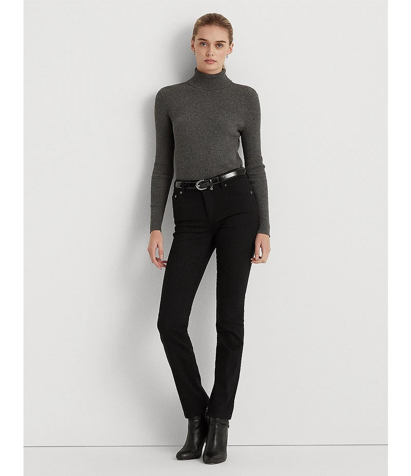 Lauren Ralph Lauren Petite Size Mid Rise Straight Leg Jeans