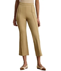 Lauren Ralph Lauren Petite Size Mid-Rise Twill Flare Pants