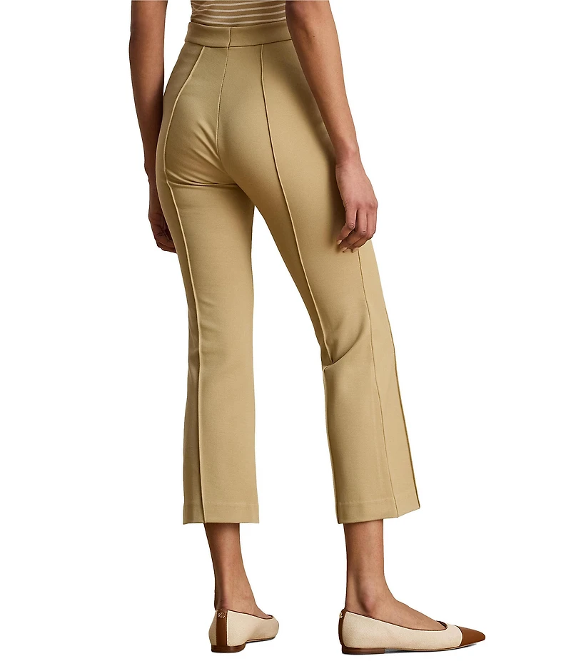 Lauren Ralph Lauren Petite Size Mid-Rise Twill Flare Pants