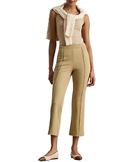 Lauren Ralph Lauren Petite Size Mid-Rise Twill Flare Pants