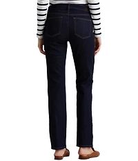 Lauren Ralph Lauren Petite Size Premier Stretch Denim Straight Leg Jeans