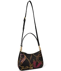 Lauren Ralph Lauren Danni Medium Leather Shoulder Bag