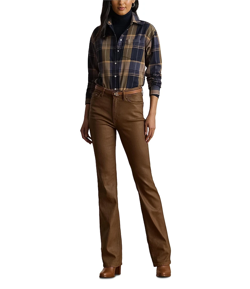 Lauren Ralph Lauren Plaid Cotton Twill Woven Relaxed Fit Shirt