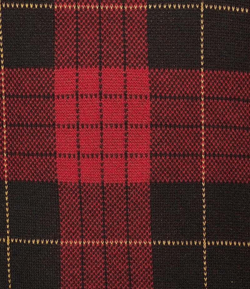 Lauren Ralph Lauren Plaid Soft Cotton Blend Sweater