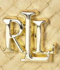 Lauren Ralph Lauren Plaid Woven Weave Straw Fedora Hat