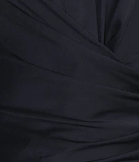 Lauren Ralph Lauren Pleated Button-Up Charmeuse Gown