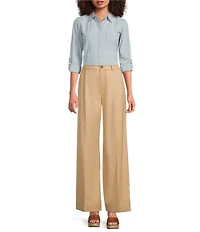 Lauren Ralph Lauren Pleated Wide Leg Pants