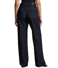 Lauren Ralph Lauren Plus Denim High Rise Straight Leg Full Length Jeans
