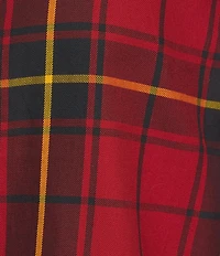 Lauren Ralph Lauren Plus Size Checked Plaid Point Collar Long Sleeve Button-Front Shirt