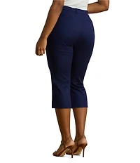 Lauren Ralph Lauren Plus Size Double-Faced Stretch Cotton Cropped Pants