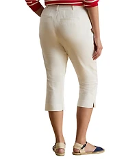 Lauren Ralph Lauren Plus Size Double-Faced Stretch Cotton Straight Leg Cropped Pants