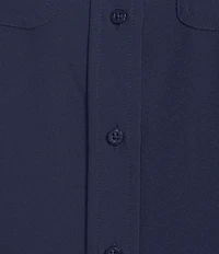 Lauren Ralph Lauren Plus Size Georgette Spread Collar Long Sleeve Shirtdress